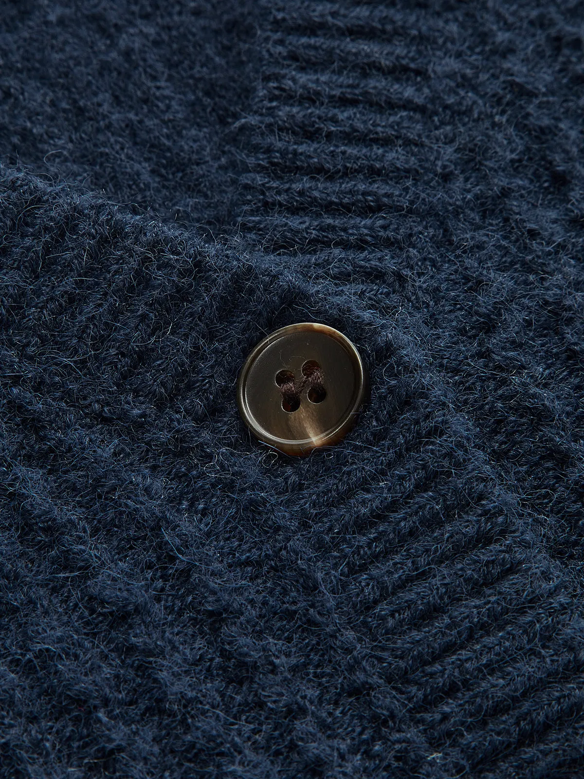 Striped Shirt Panel Button-Front Cardigan sold by COMMENSE product image thumbnail 4