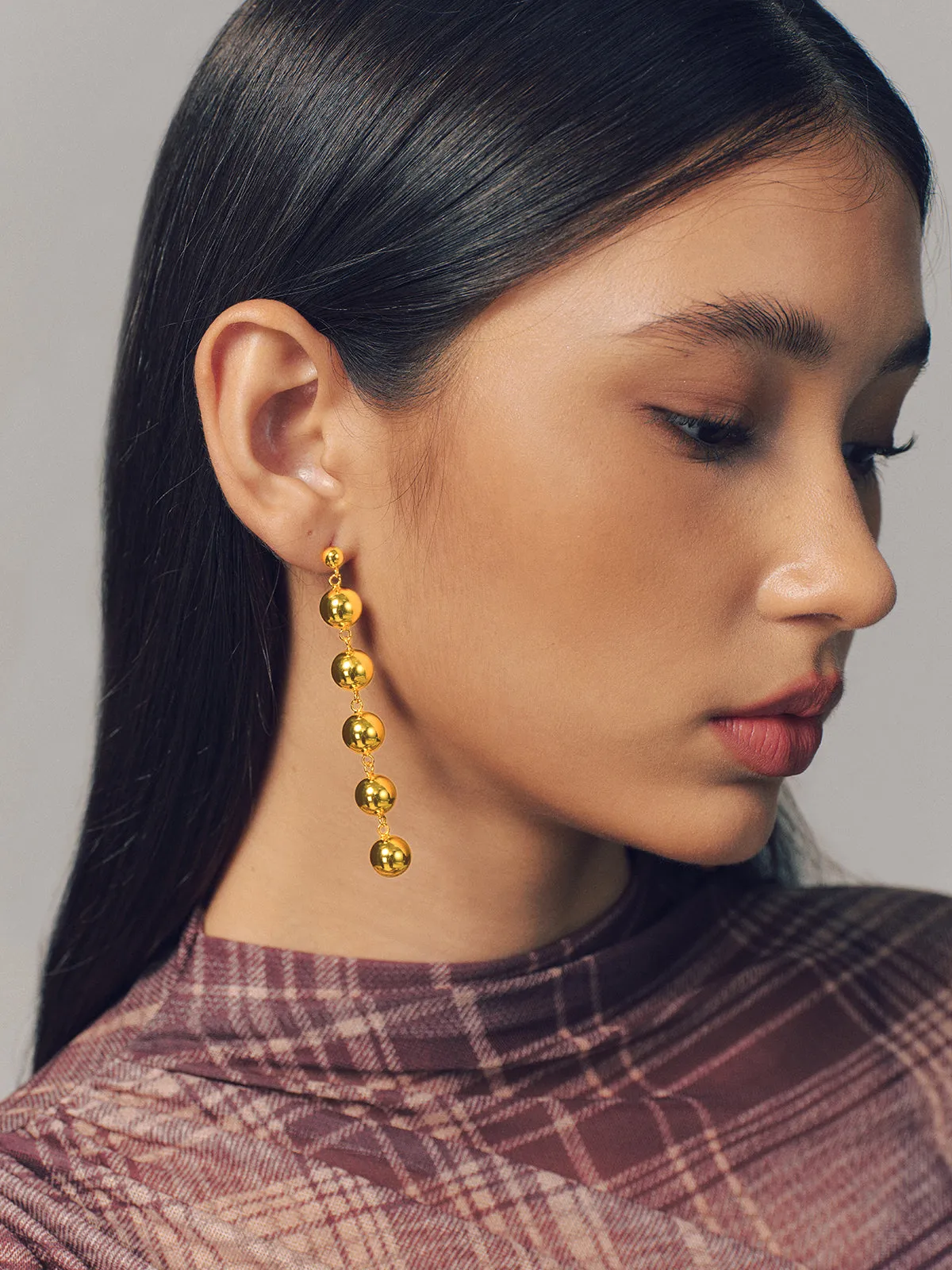 Beaded Drop Earrings sold by COMMENSE product image thumbnail 3