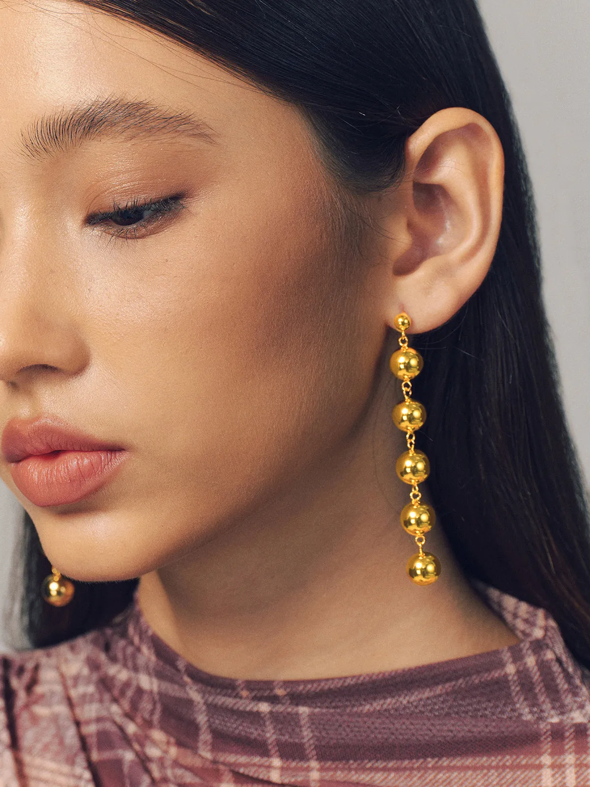 Beaded Drop Earrings sold by COMMENSE product image thumbnail 2