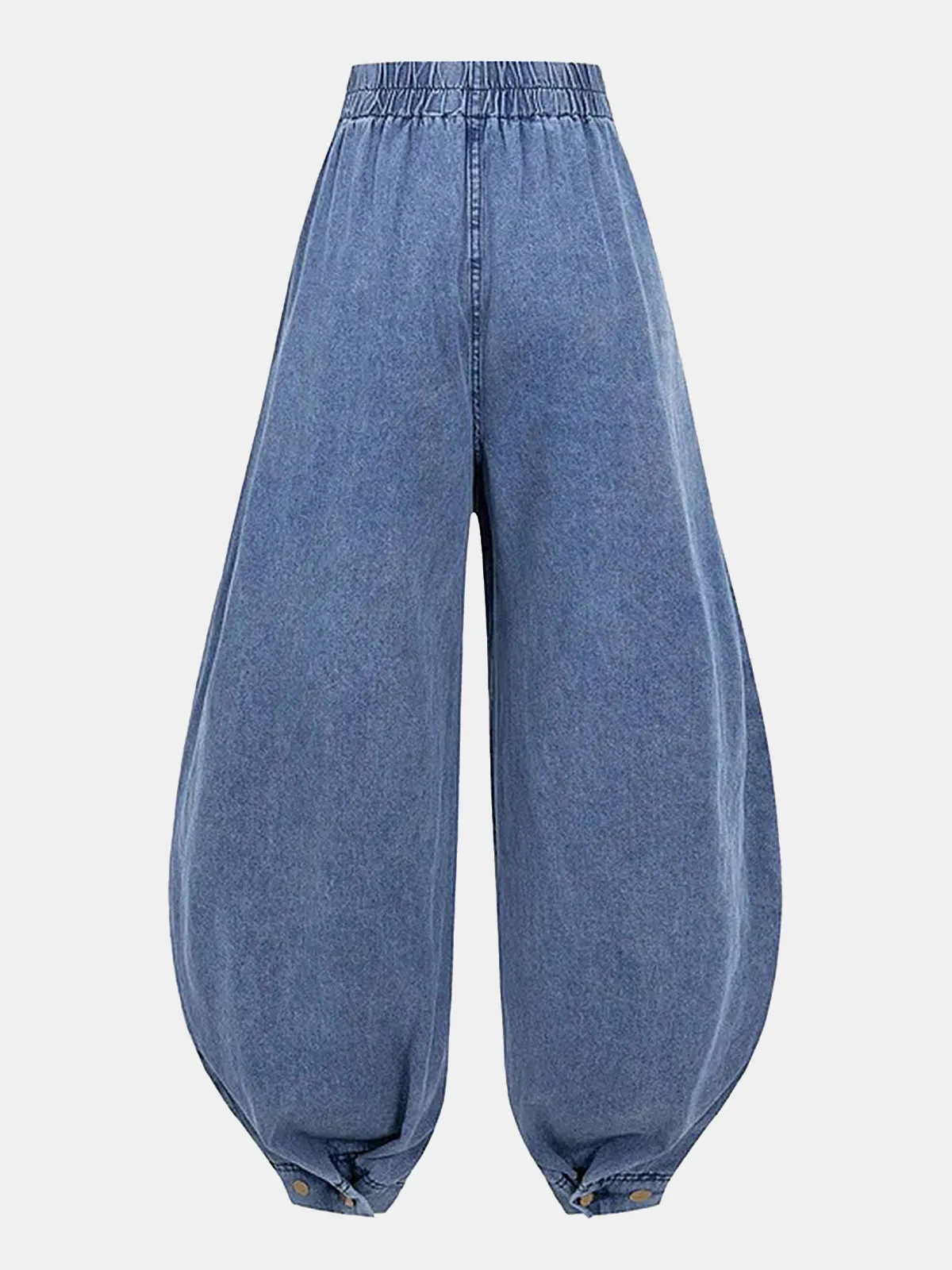 High-Waisted Balloon-Leg Denim Pants sold by COMMENSE product image thumbnail 2