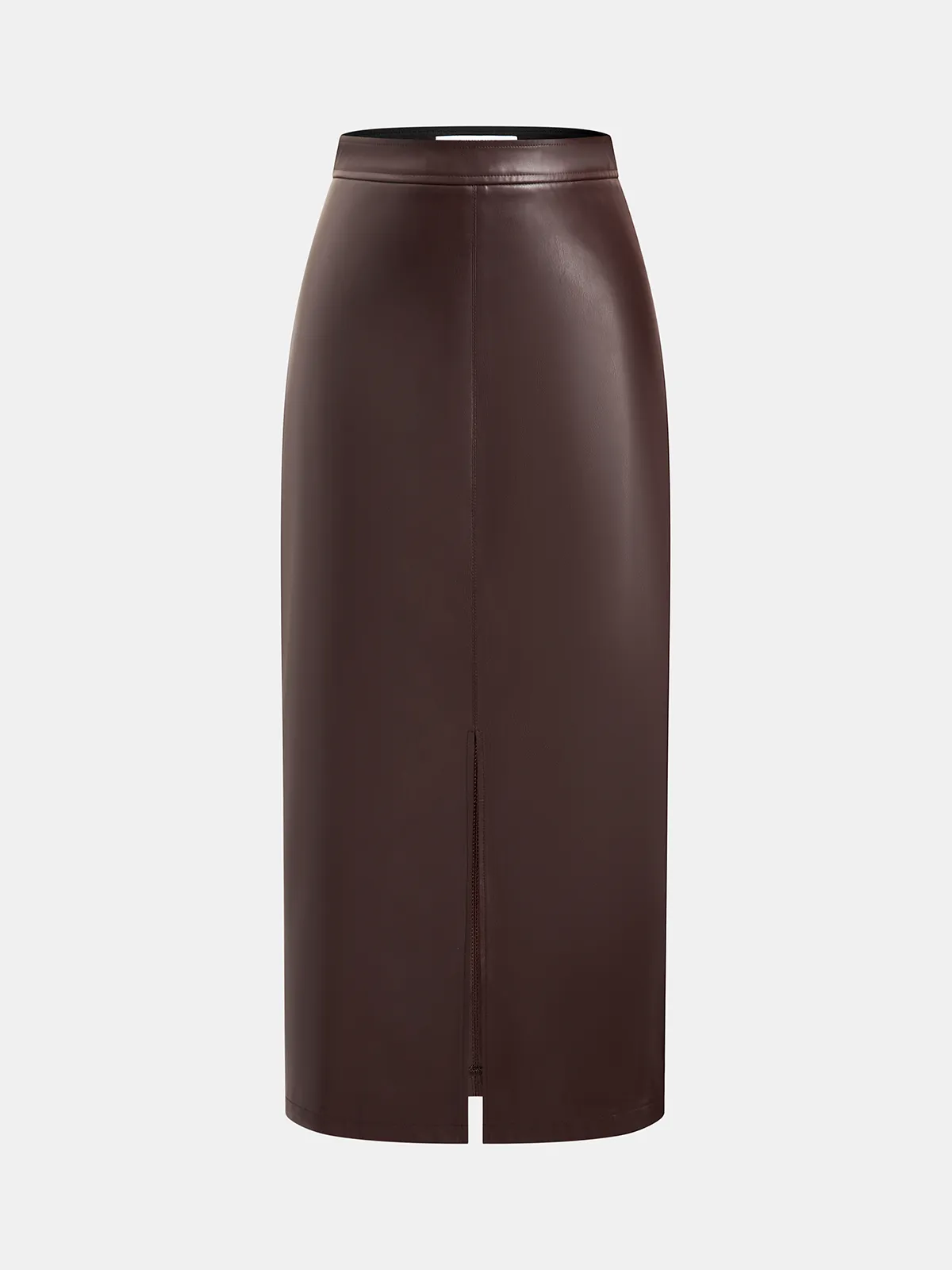Faux Leather Midi Pencil Skirt sold by COMMENSE