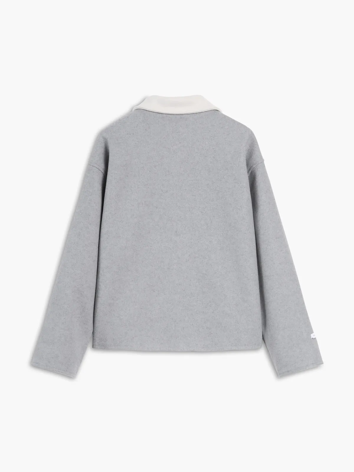 Tweed Contrast Trim Pocket Button-down Coat sold by COMMENSE product image thumbnail 3