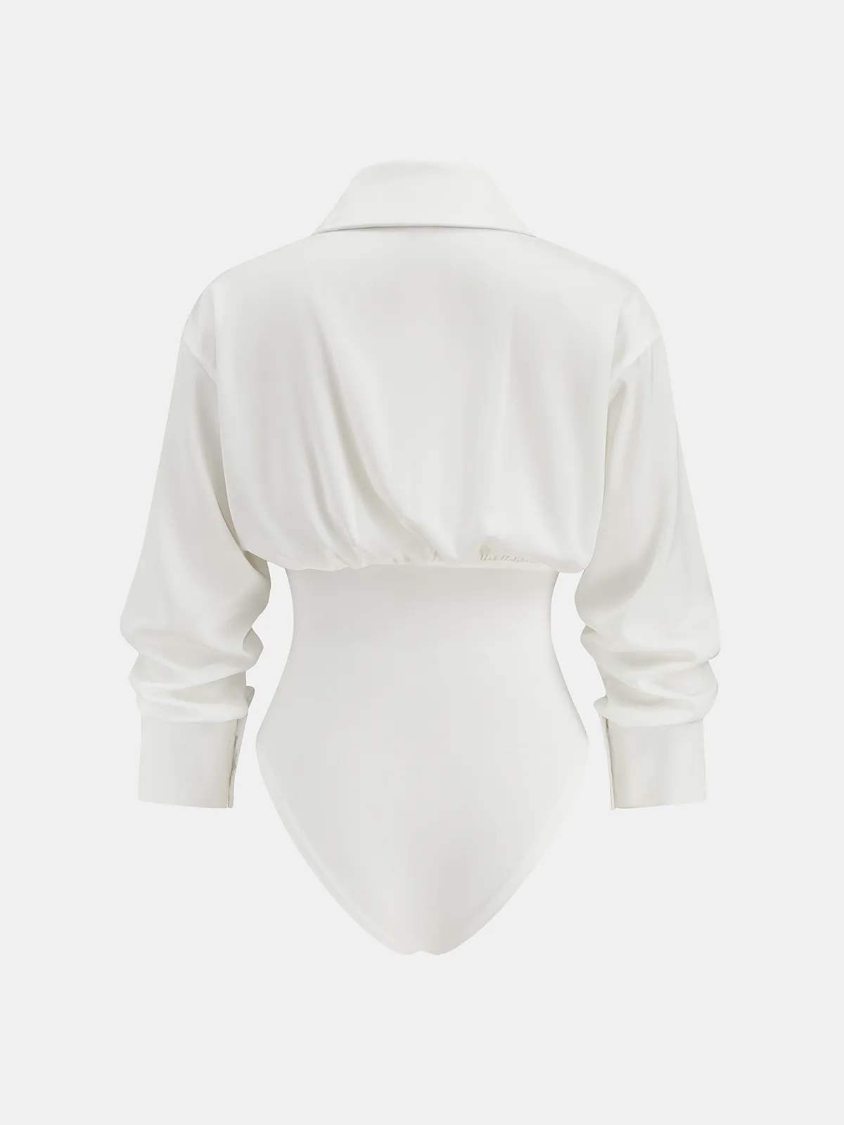 Cinched Waist Shirt Bodysuit sold by COMMENSE product image thumbnail 2