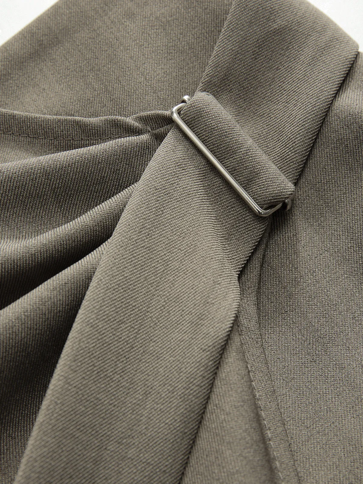 Mid-Waist Wrap-Front Wide-Leg Pants sold by COMMENSE product image thumbnail 4