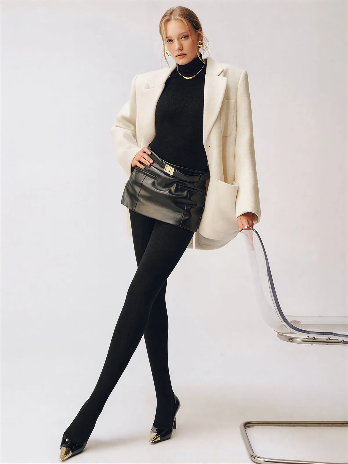 Thick Opaque Tights sold by COMMENSE product image thumbnail 4