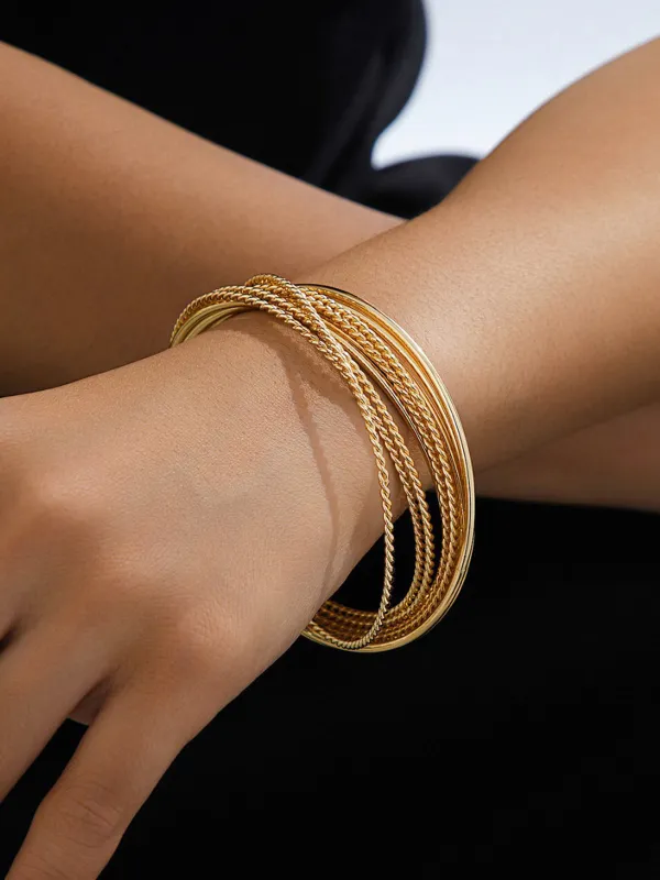 Multi-Strand Twisted Cuff Bracelet made by COMMENSE