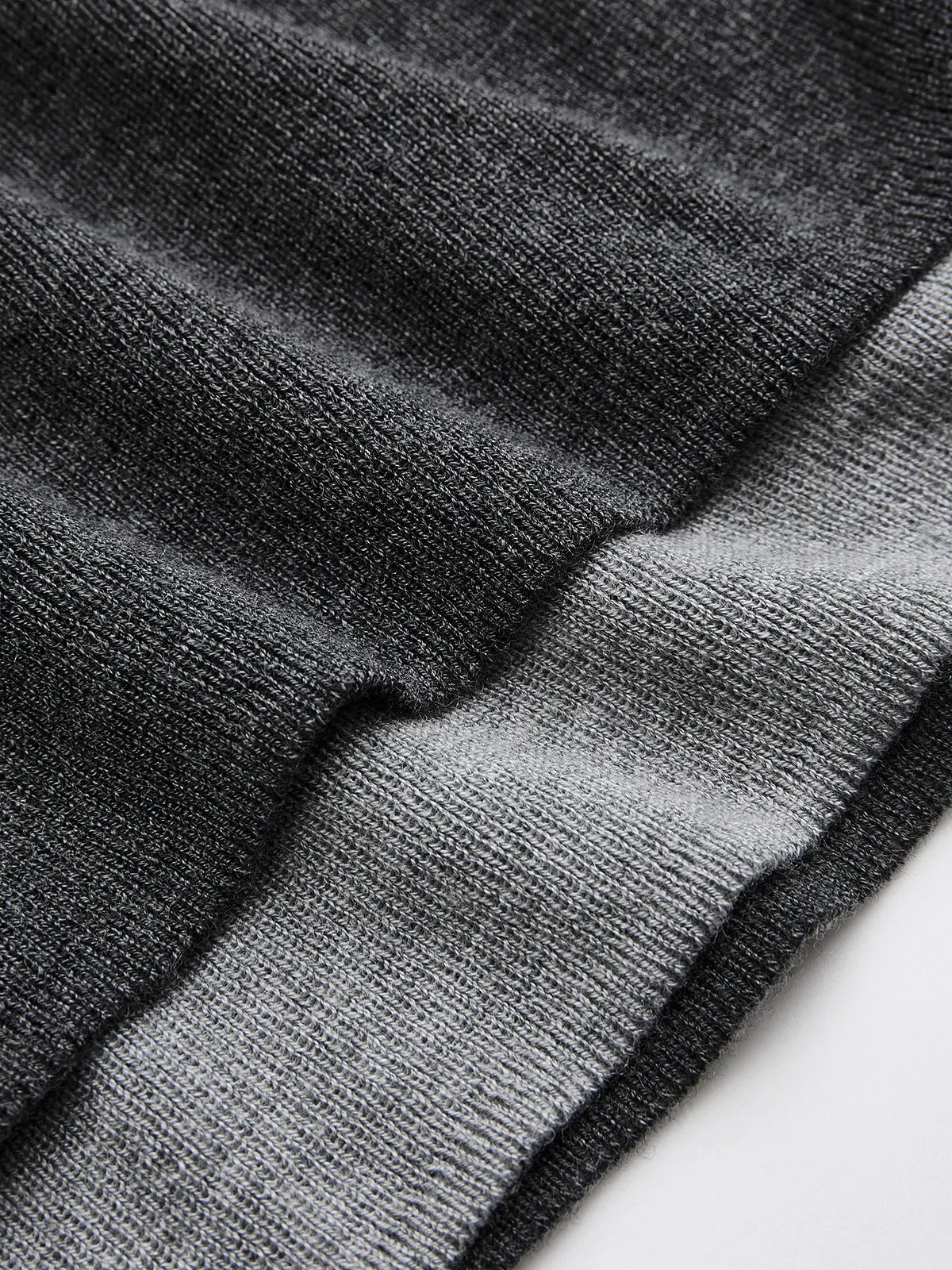 Wool-Blend Asymmetrical Cold-Shoulder Knit Top sold by COMMENSE product image thumbnail 5