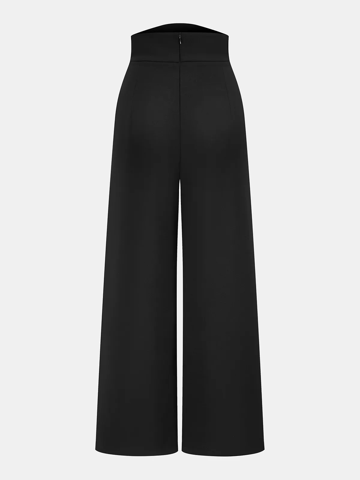 High-Waisted Asymmetrical Wide-Leg Pants sold by COMMENSE product image thumbnail 2