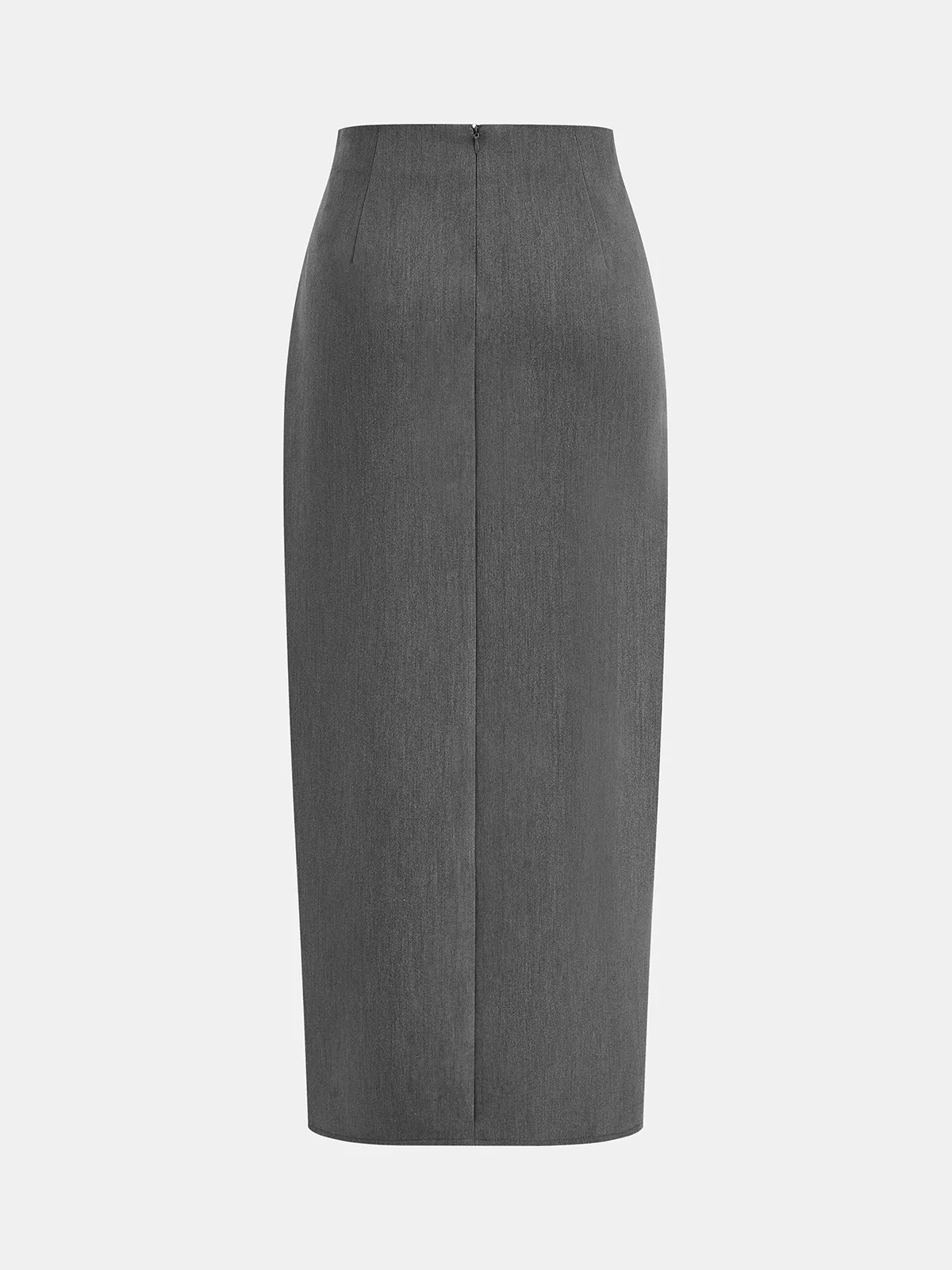 Asymmetric Ruched Midi Skirt sold by COMMENSE product image thumbnail 2