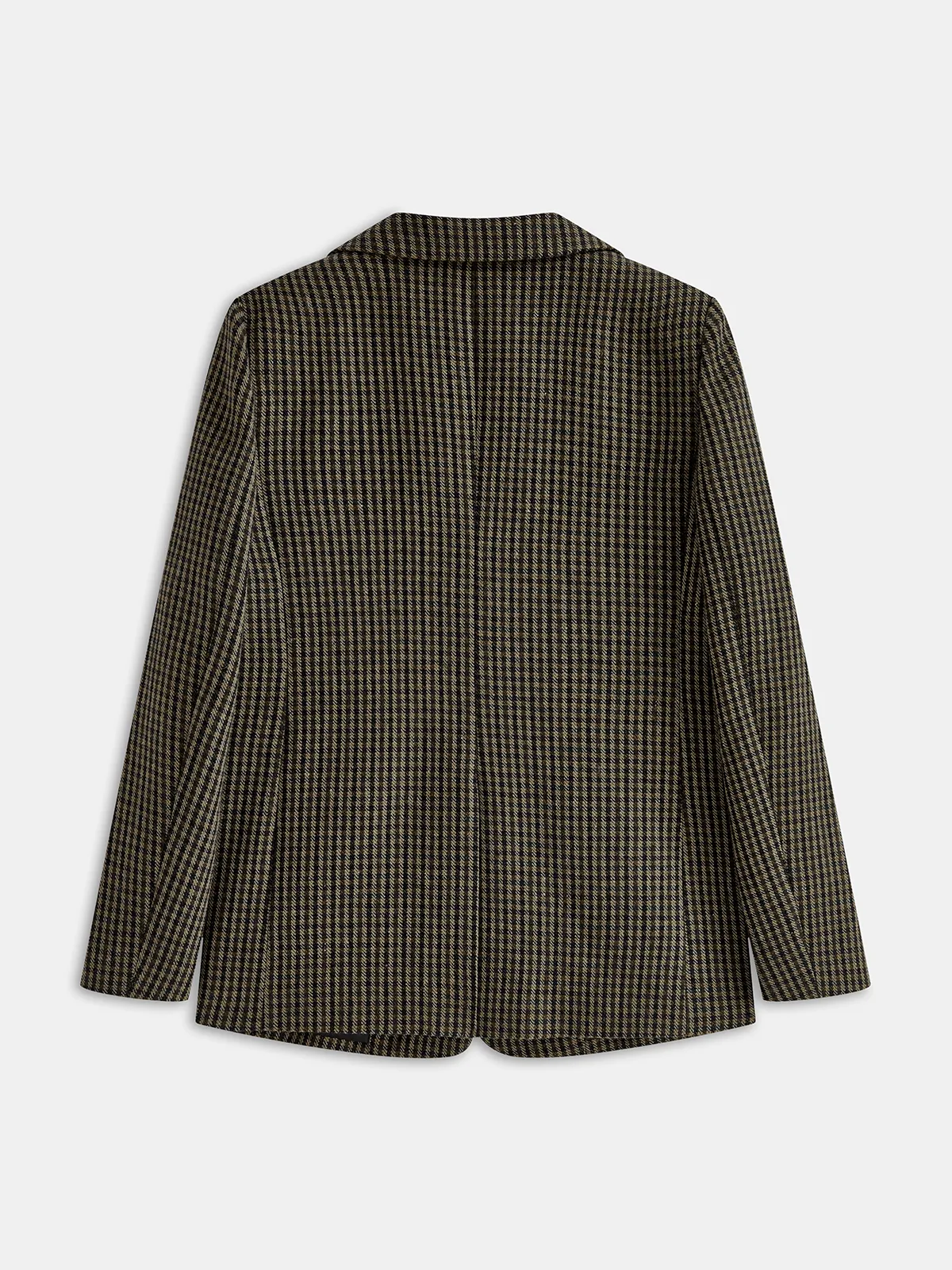 Wool-Blend Houndstooth Blazer sold by COMMENSE product image thumbnail 2