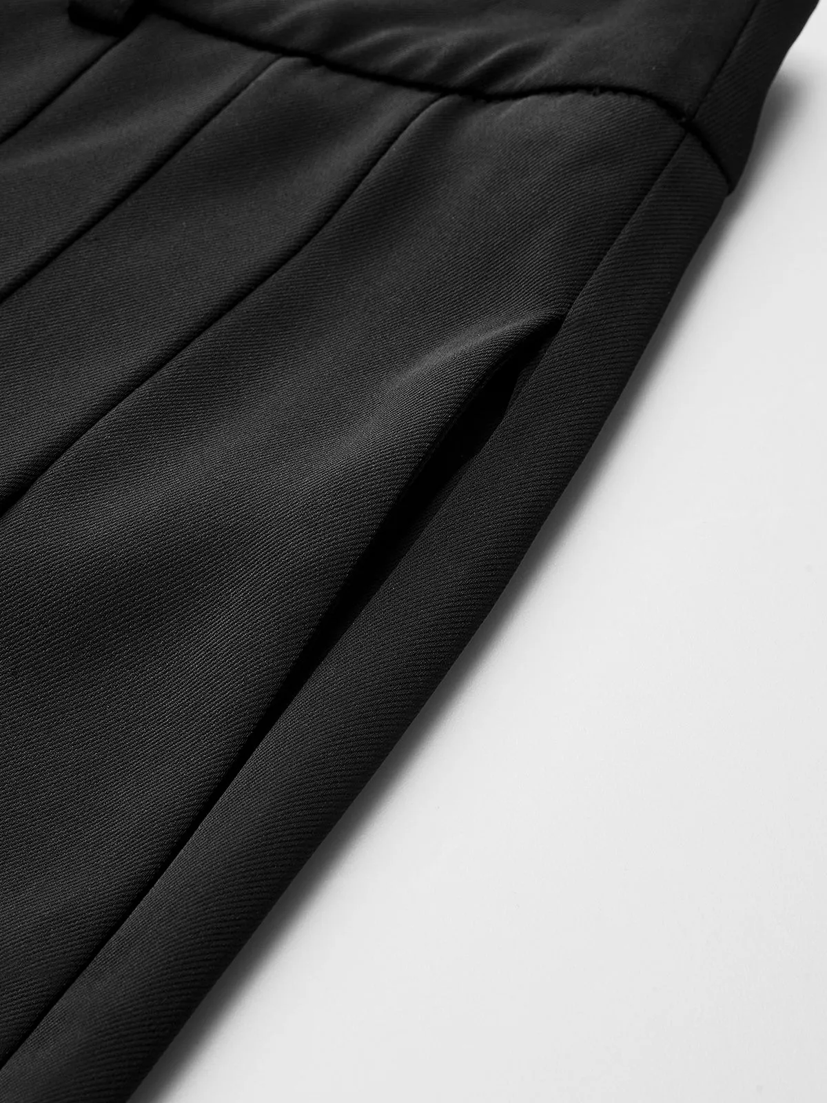 Pleated Mid-Waist Wide-Leg Pants sold by COMMENSE product image thumbnail 4