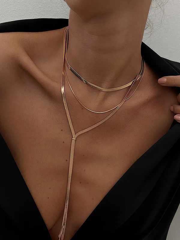 Multi-Layer Lariat Necklace sold by COMMENSE