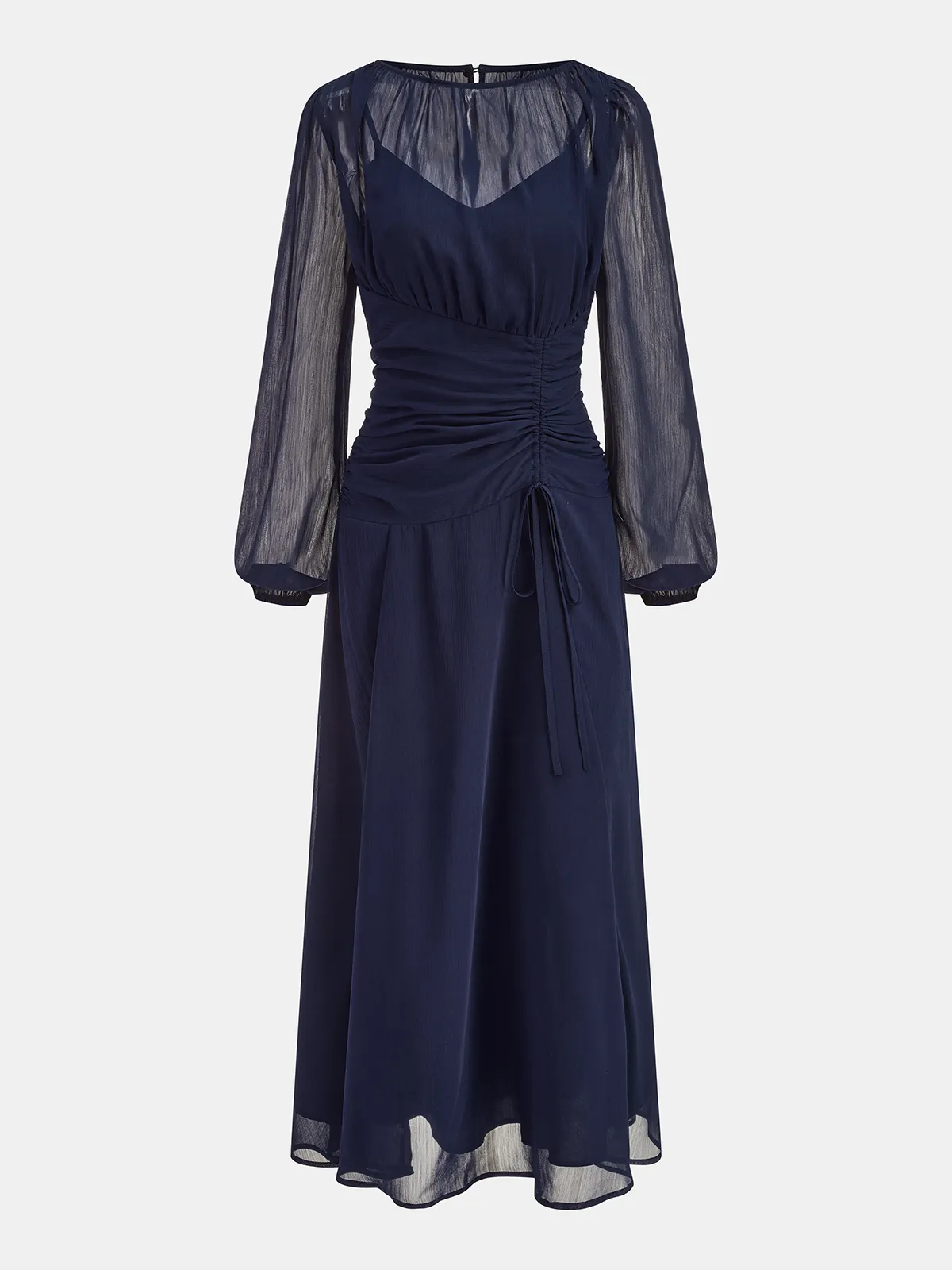 2 in 1 Semi-Sheer Chiffon Maxi Dress sold by COMMENSE product image thumbnail 2