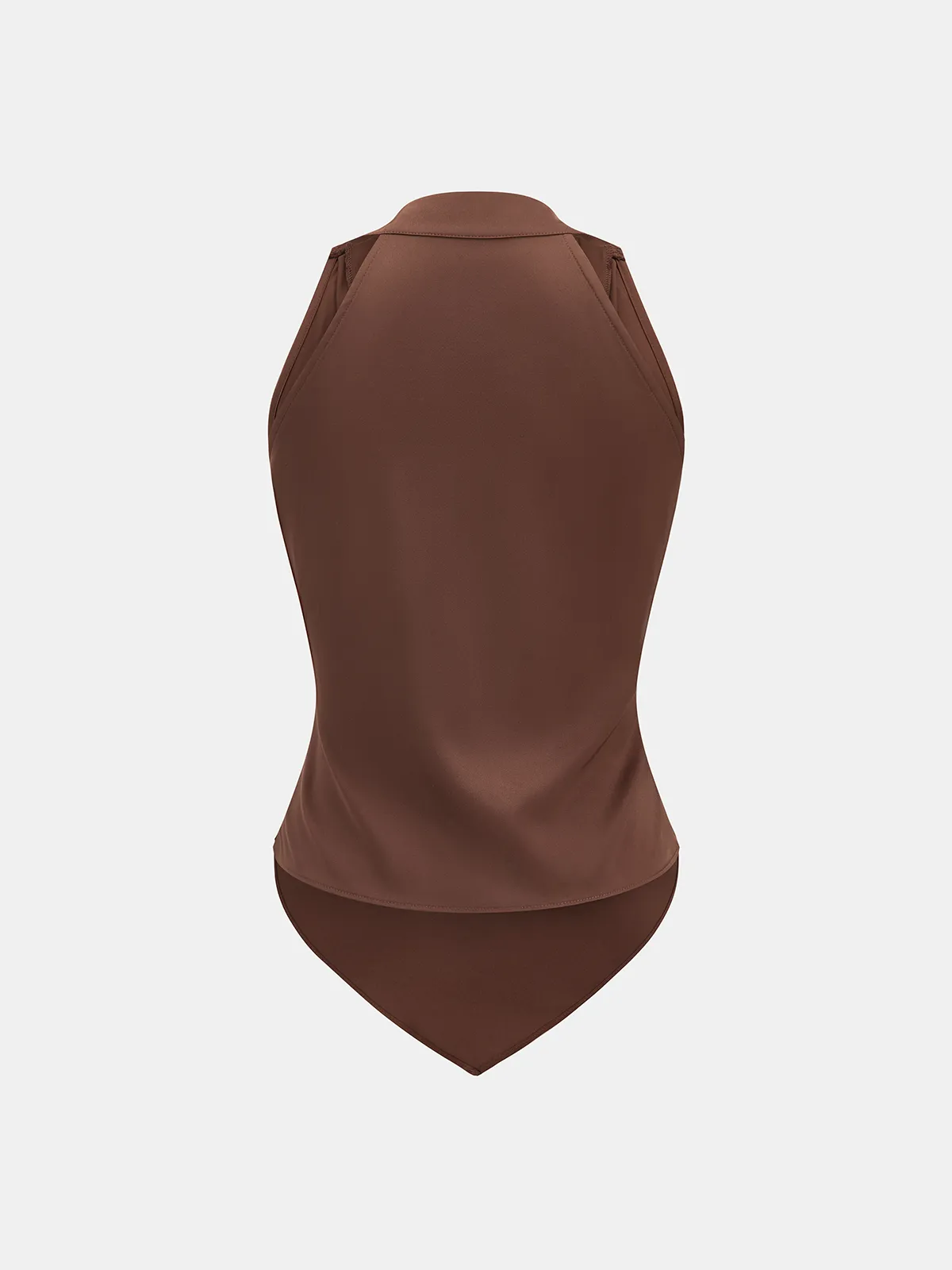 Satin Wrap Ruched Sleeveless Top sold by COMMENSE product image thumbnail 2