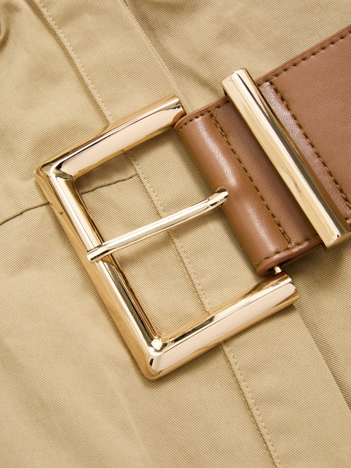 Belted Utility Shirt Jumpsuit sold by COMMENSE product image thumbnail 4