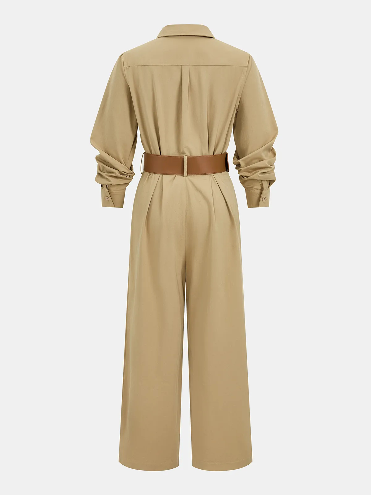 Belted Utility Shirt Jumpsuit sold by COMMENSE product image thumbnail 2