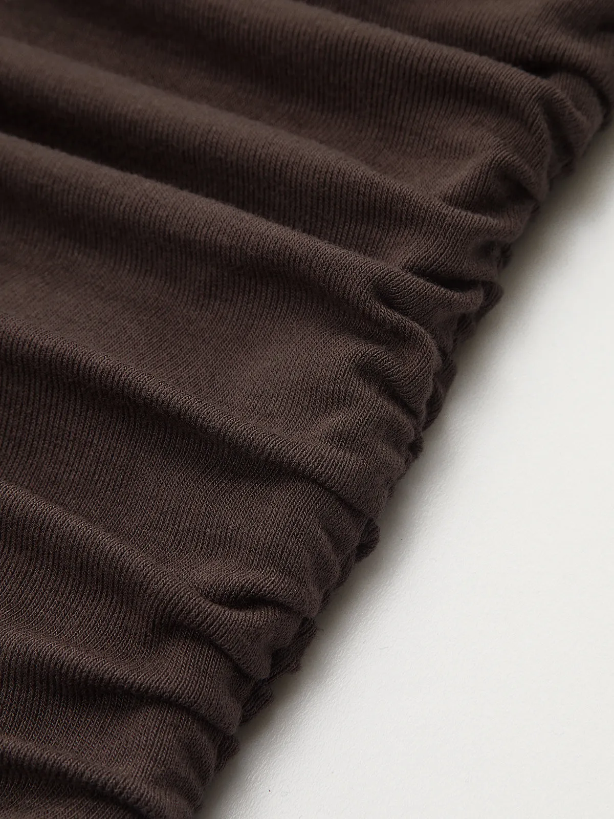 Buckle Detail Ruched Long-Sleeve Mini Dress sold by COMMENSE product image thumbnail 4