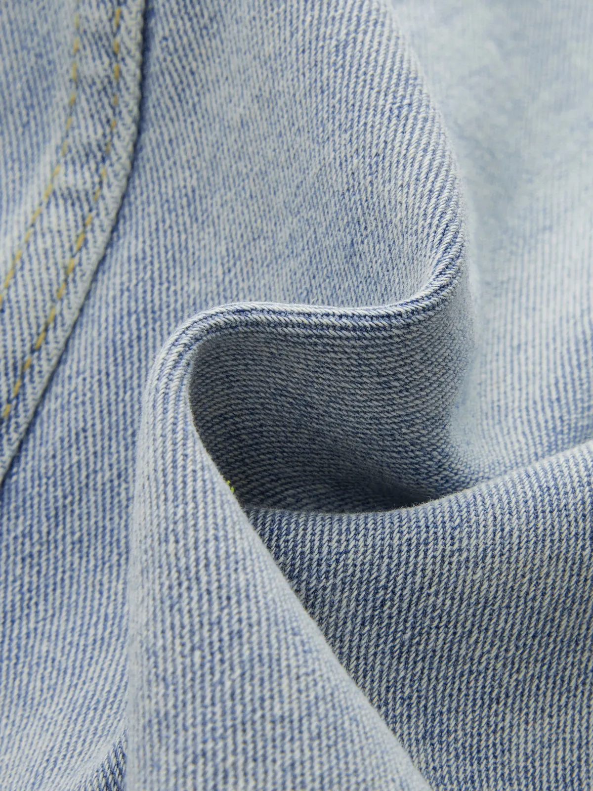 Asymmetric Denim Fringe Midi Skirt sold by COMMENSE product image thumbnail 3