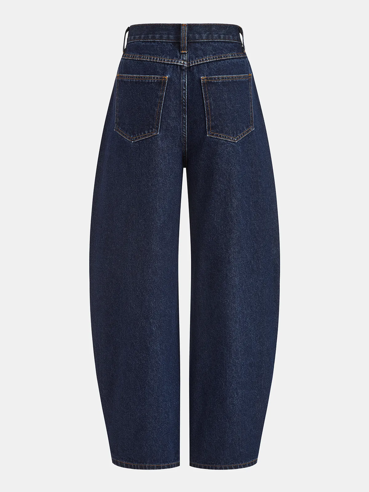 Asymmetric Placket Curved-Leg Jeans sold by COMMENSE product image thumbnail 2