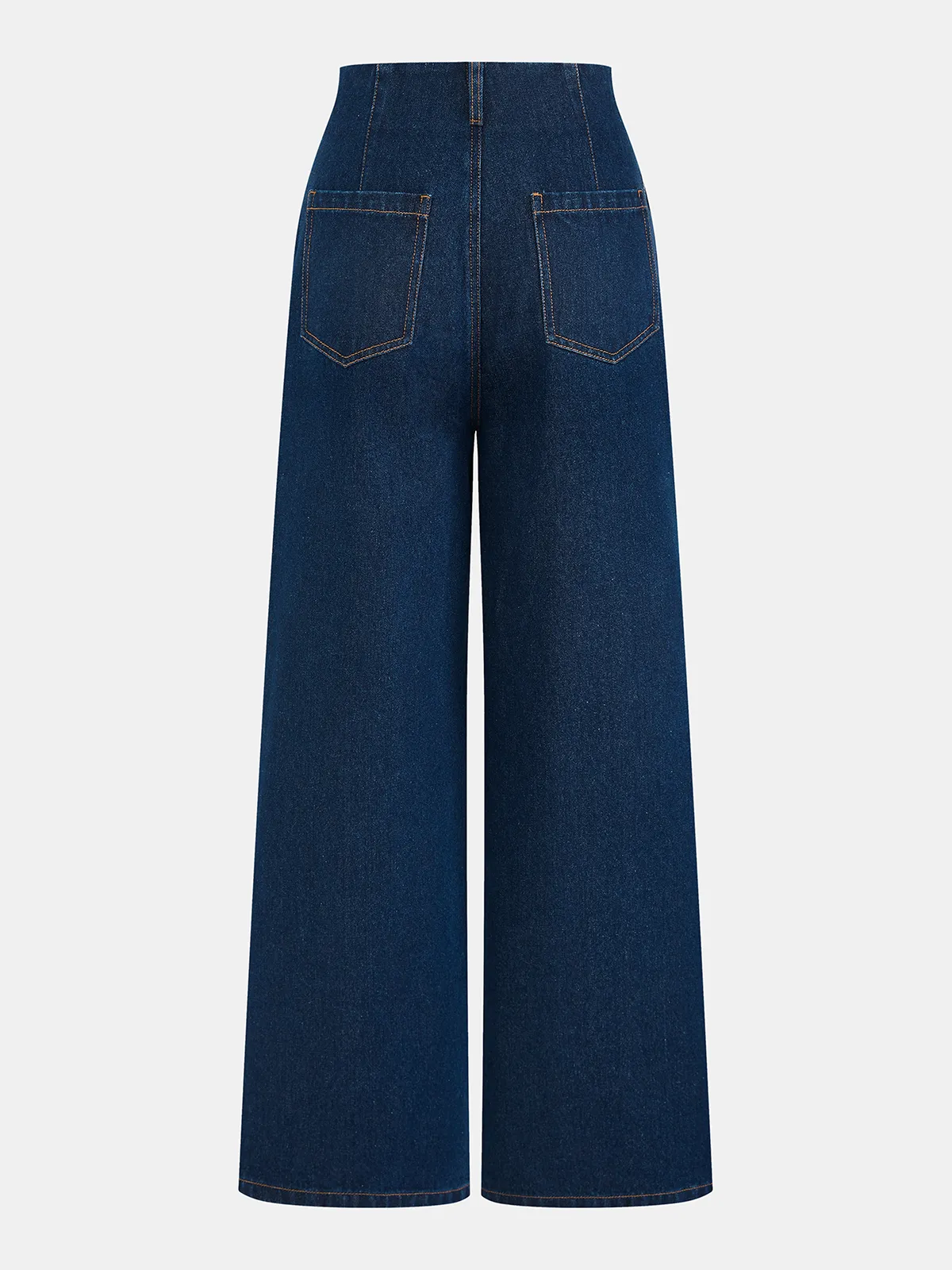 Denim Wide-Leg Jeans sold by COMMENSE product image thumbnail 2