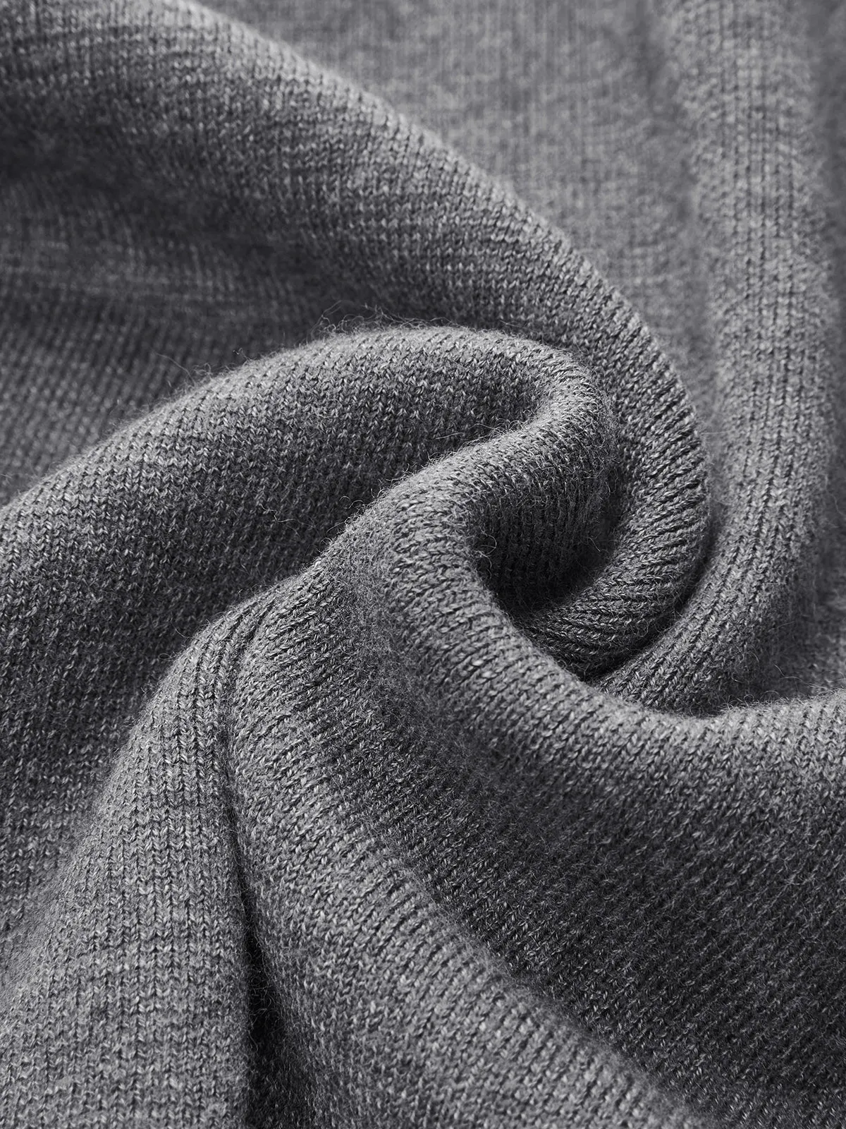 Wool-Blend Short-Sleeve Bodycon Mini Dress sold by COMMENSE product image thumbnail 3