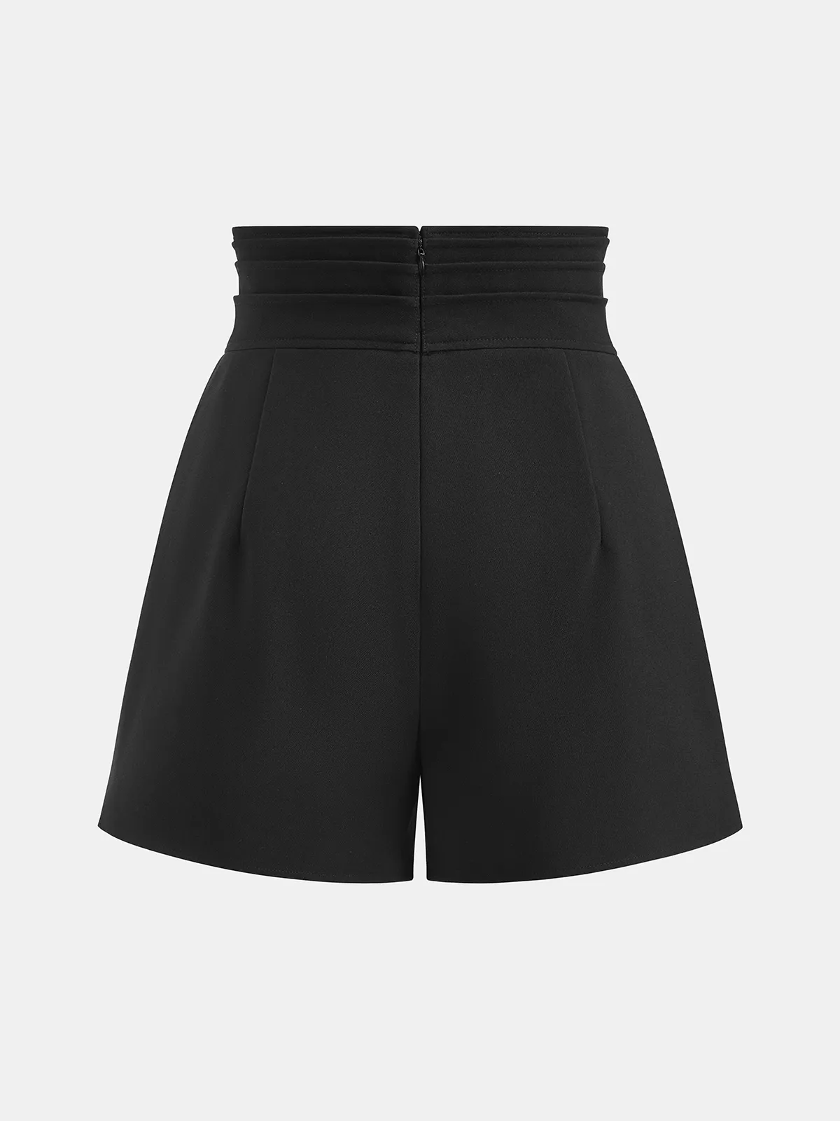 High-Waisted A-Line Pleated Shorts sold by COMMENSE product image thumbnail 2