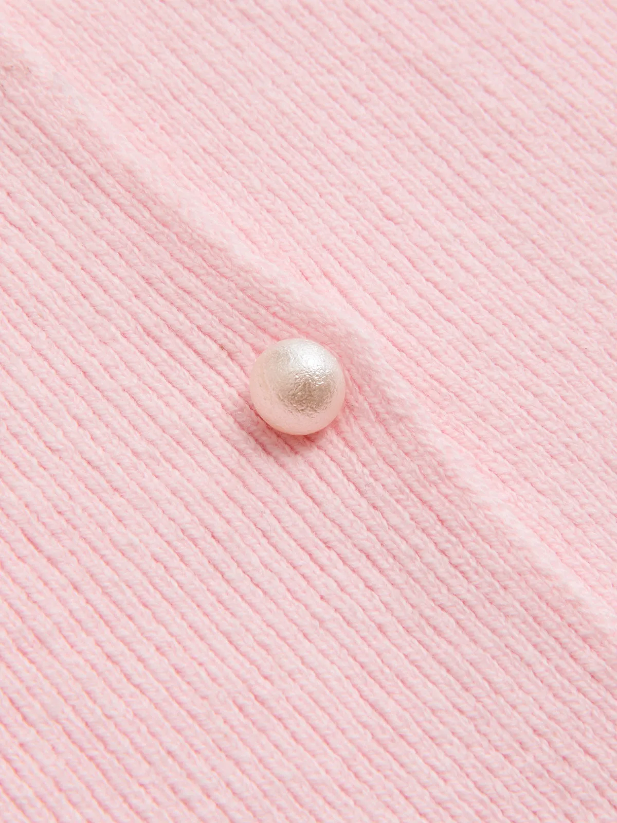 Ribbed Lace-Trim Short-Sleeve Cardigan sold by COMMENSE product image thumbnail 4