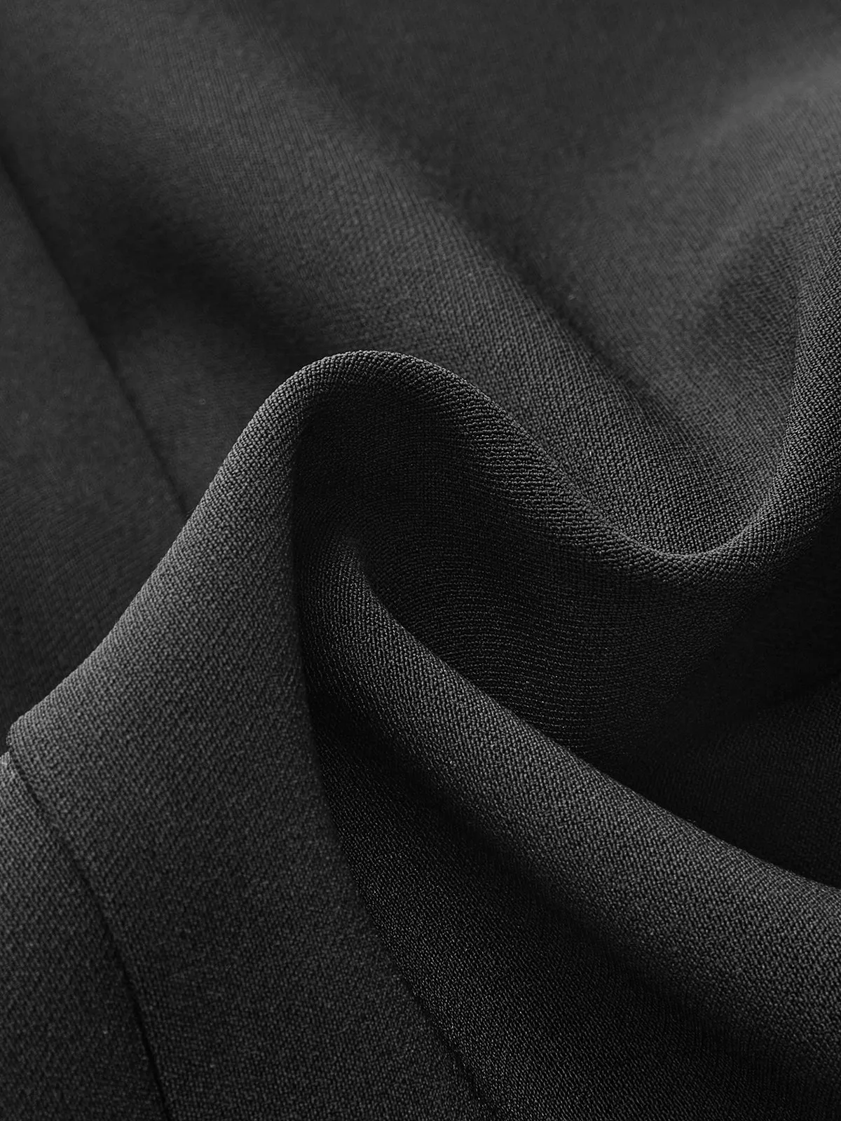 Sheer Sleeve Peplum Zipper Keyhole Neck Blouse sold by COMMENSE product image thumbnail 4