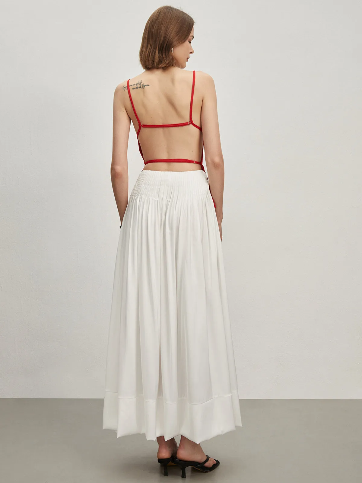 Backless Adjustable Strap Blouse sold by COMMENSE product image thumbnail 2