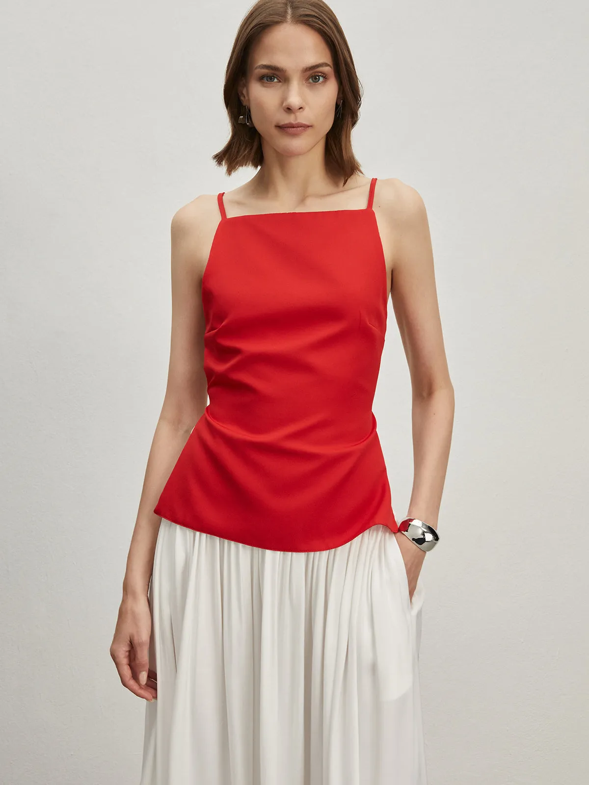 Backless Adjustable Strap Blouse sold by COMMENSE product image thumbnail 3