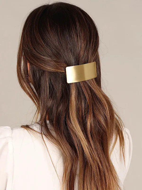 Minimalist Rectangle Hair Clip sold by COMMENSE