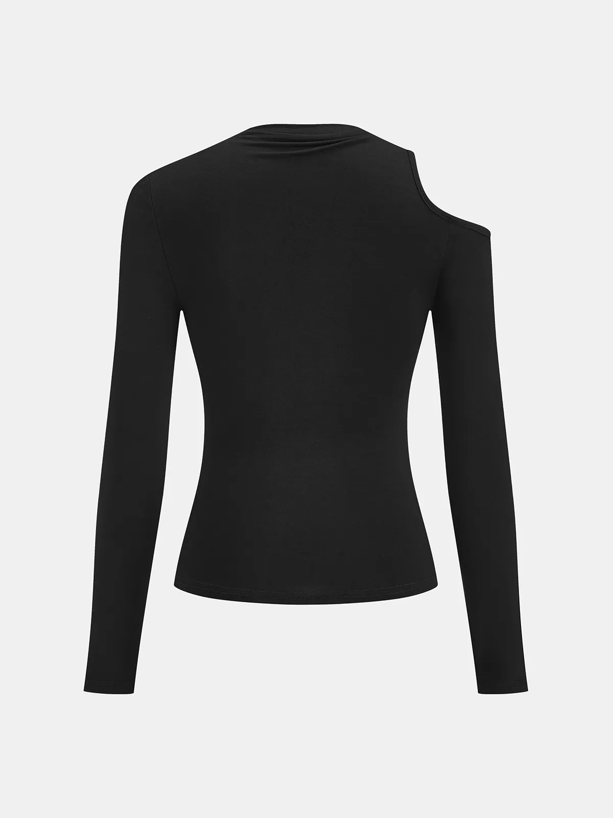 Metal Detail Cold-Shoulder Long-Sleeve Top sold by COMMENSE product image thumbnail 3