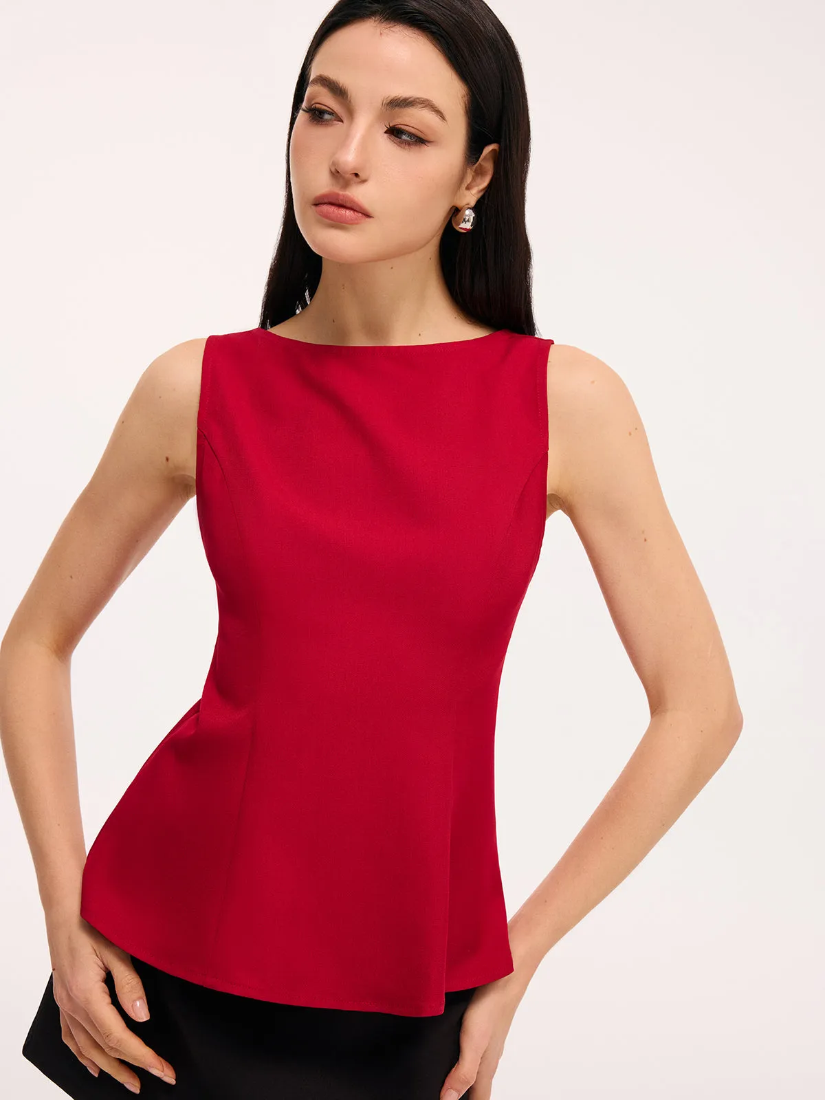 Backless Bow Detail Sleeveless Top sold by COMMENSE product image thumbnail 2