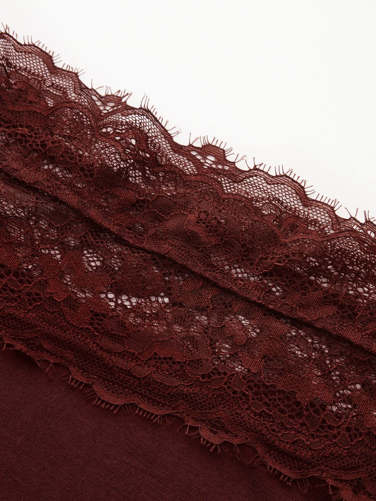 Lace Trim Bell Sleeve Off-Shoulder Bodysuit sold by COMMENSE product image thumbnail 4