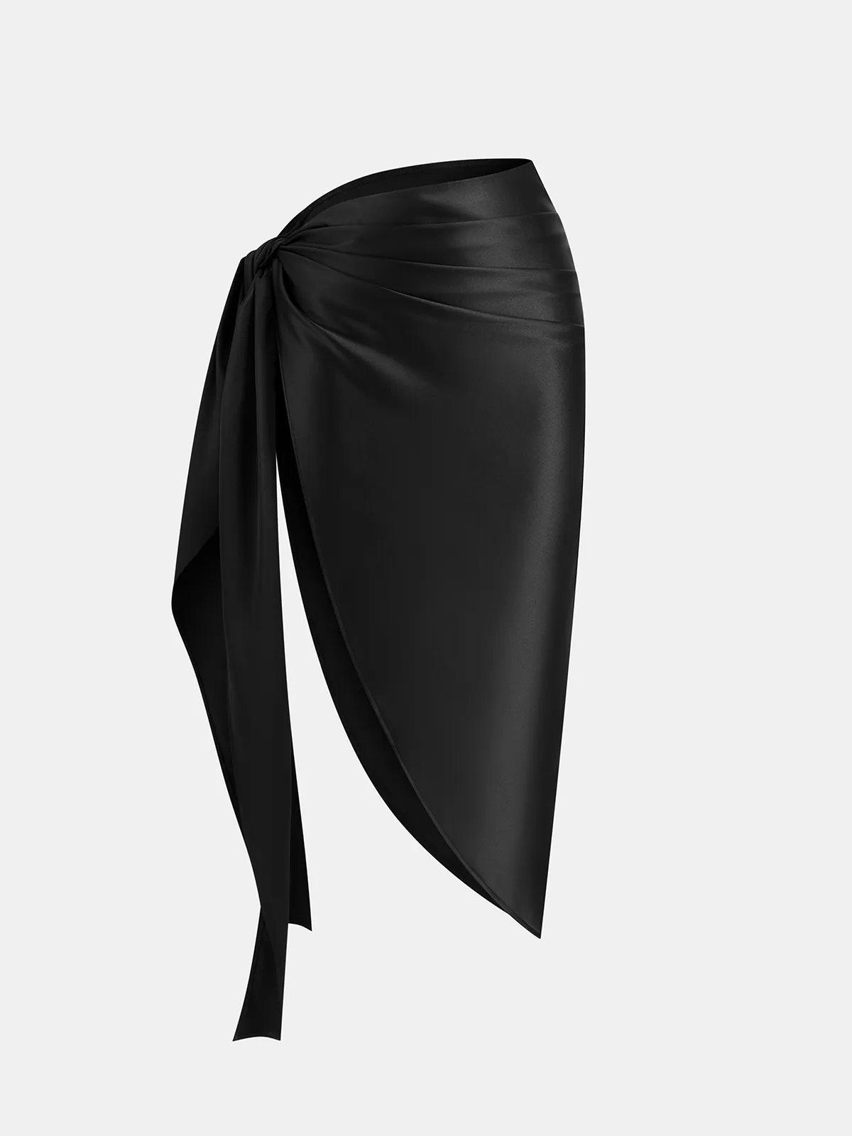 Floral Lace Cami Dress & Wrap Satin Skirt Set sold by COMMENSE product image thumbnail 4