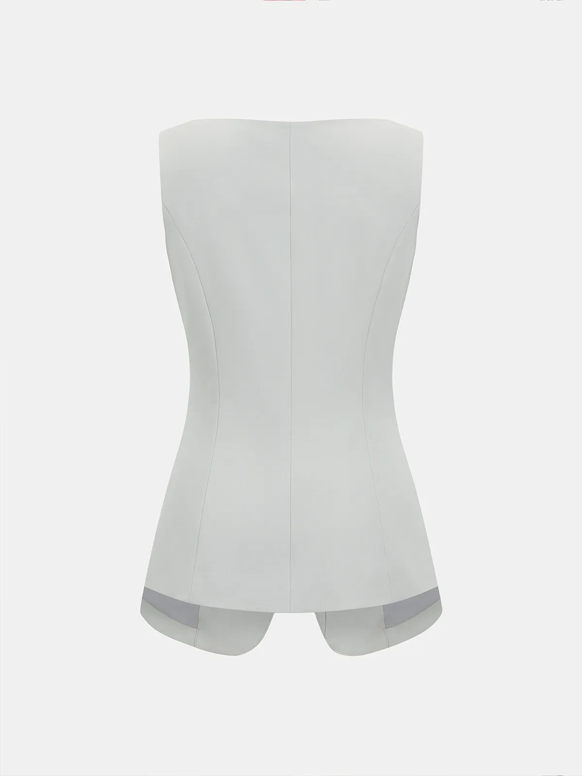 Metal Button Sleeveless Vest & Mini Skirt Set sold by COMMENSE product image thumbnail 4