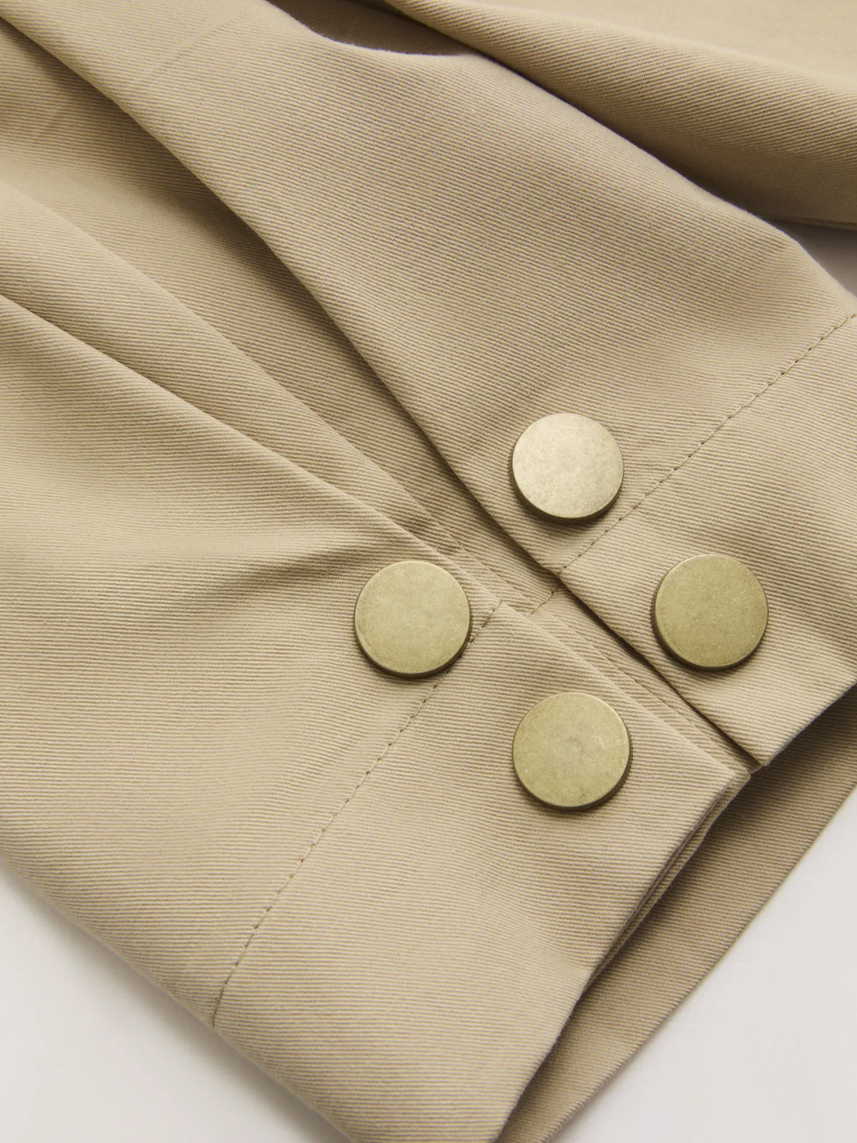 Cotton Pleated Mid-Waist Balloon Pants sold by COMMENSE product image thumbnail 4