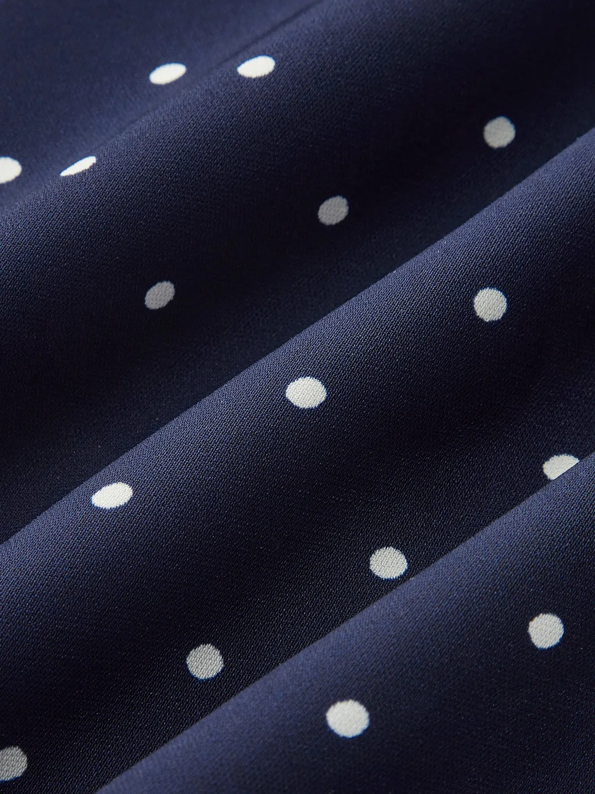 Keyhole Neckline Polka Dot Mini Dress sold by COMMENSE product image thumbnail 4