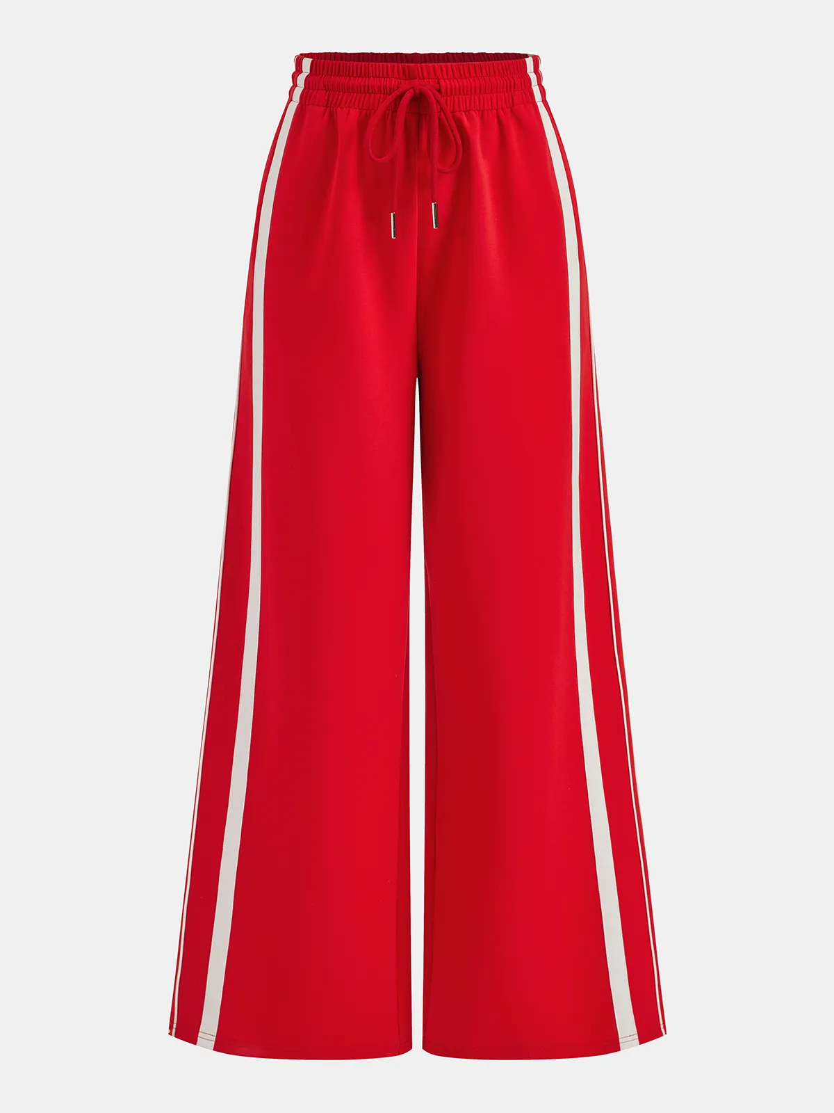 Side Striped Sweatshirt & Wide-Leg Pants Set sold by COMMENSE product image thumbnail 4
