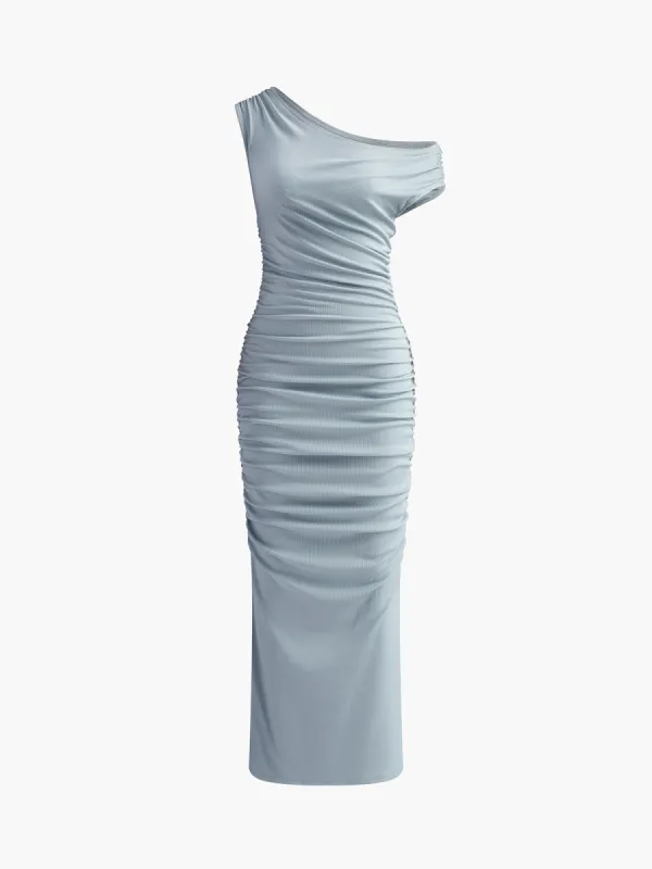 Asymmetrical Slim Fit Long Dress sold by COMMENSE