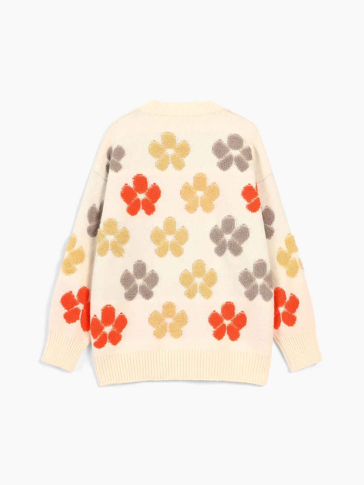 Oversized Floral Charm Cardigan sold by COMMENSE product image thumbnail 3