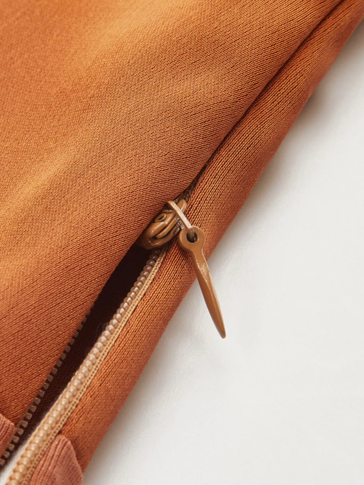 Satin V-Neck Long-Sleeve Ruched Bodysuit sold by COMMENSE product image thumbnail 4