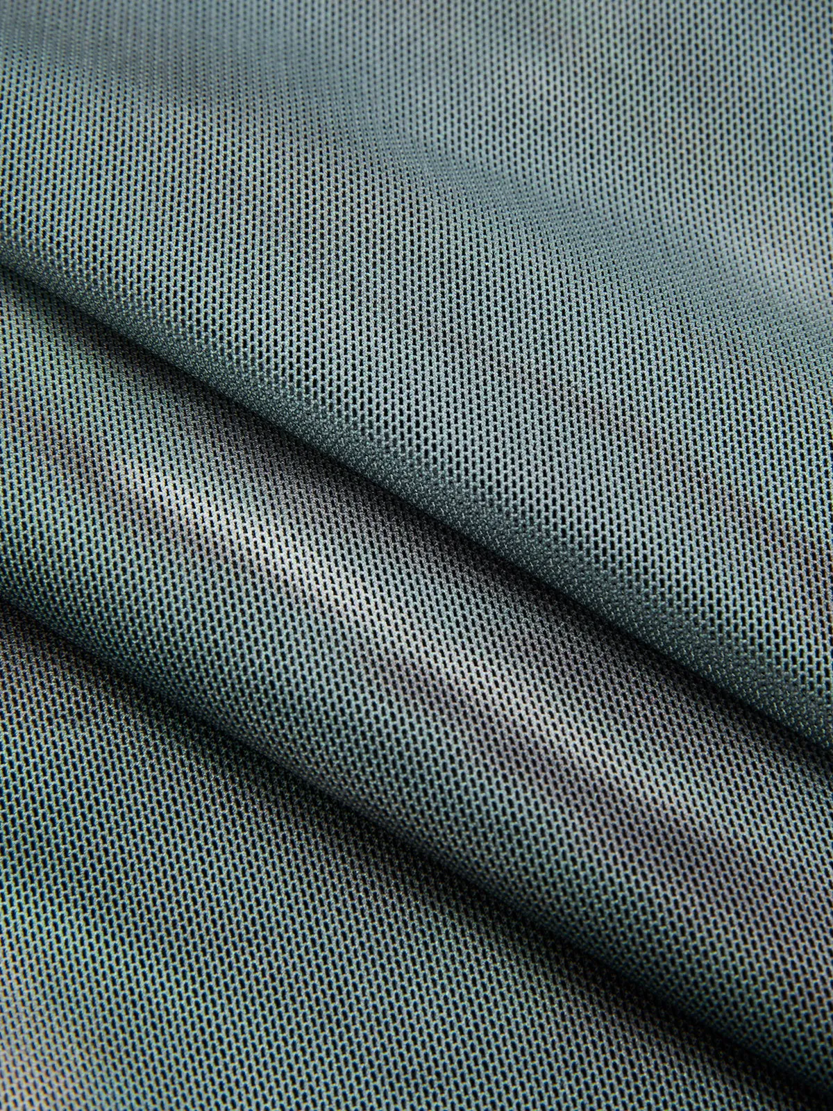 Tie-Dye Mesh Ruched Long-Sleeve Top sold by COMMENSE product image thumbnail 4