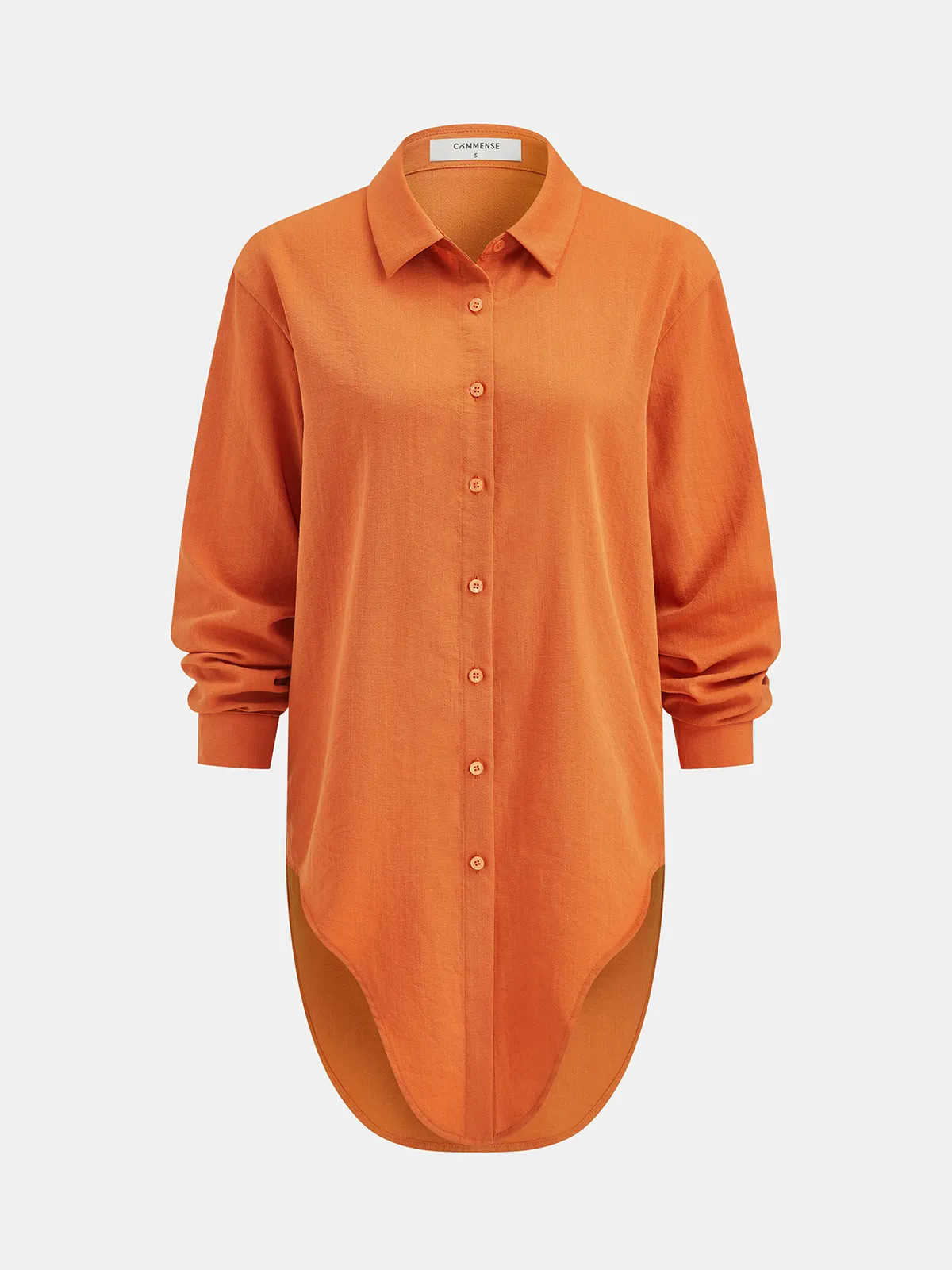 Knot-Front Shirt & Wide-Leg Pants Set sold by COMMENSE product image thumbnail 3