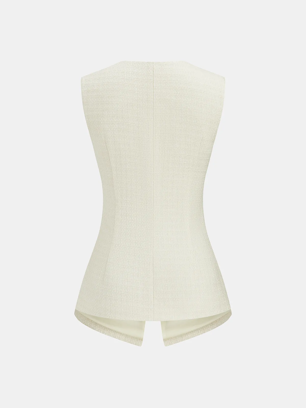 Metal Button Tweed Vest & Shorts Set sold by COMMENSE product image thumbnail 4