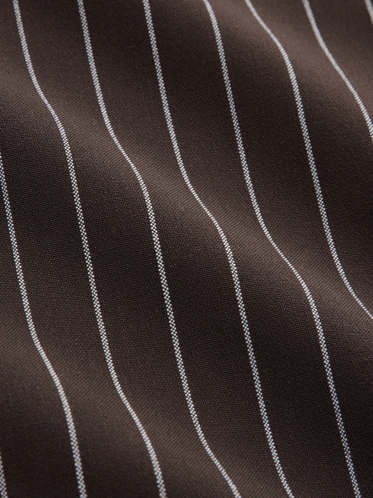 Contrast Collar Pinstripe Loose Shirt sold by COMMENSE product image thumbnail 3