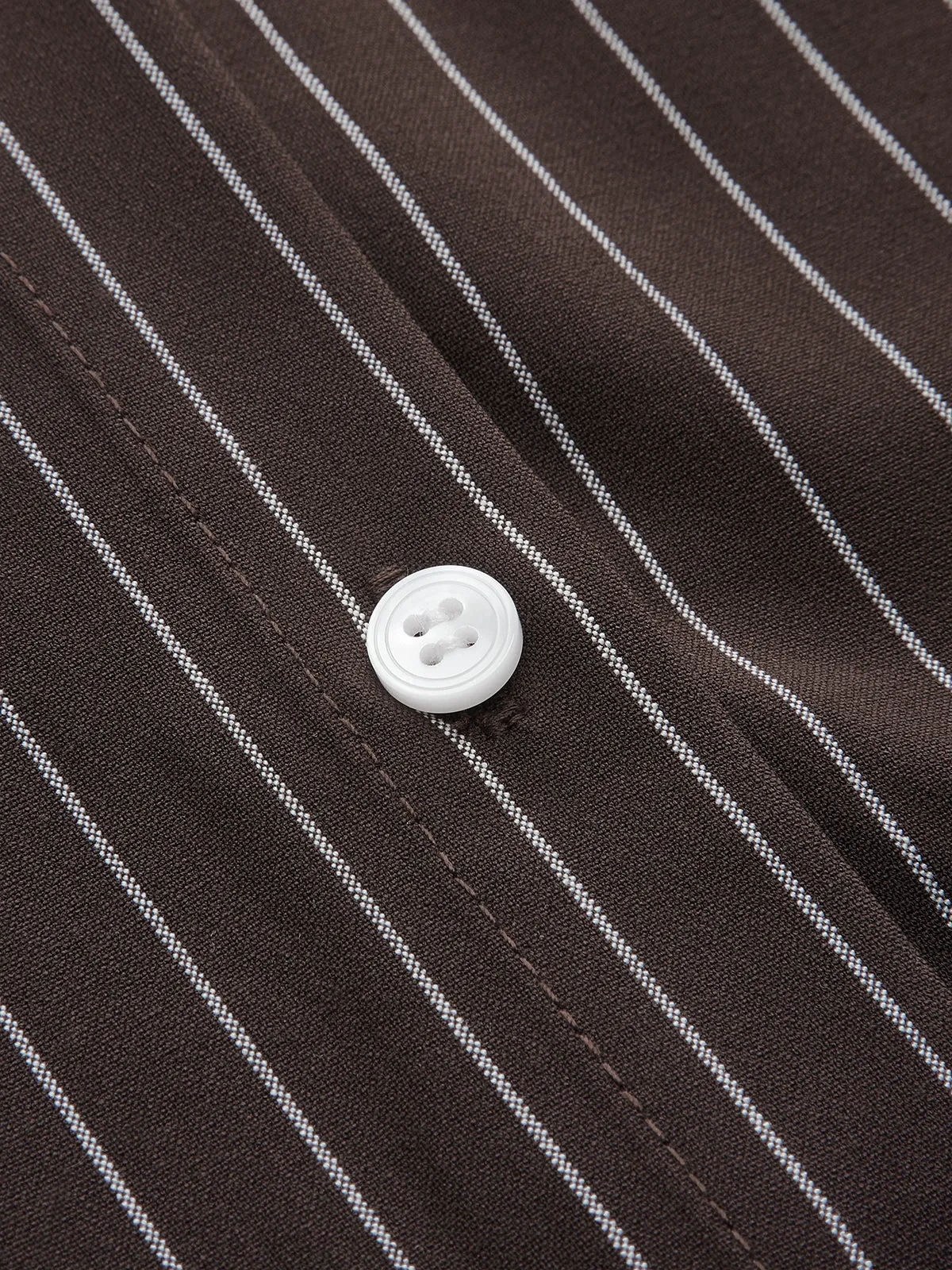 Contrast Collar Pinstripe Loose Shirt sold by COMMENSE product image thumbnail 4