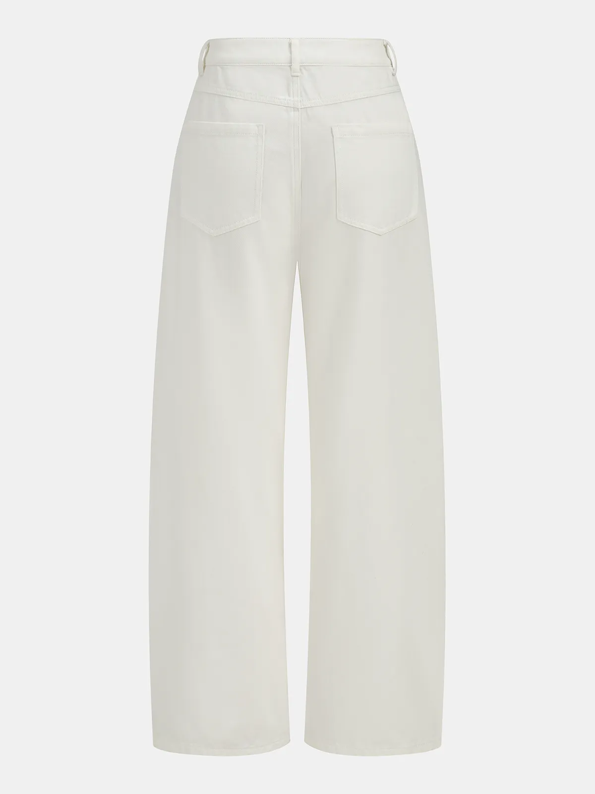 Mid Waist Wide Leg Denim Pants sold by COMMENSE product image thumbnail 2