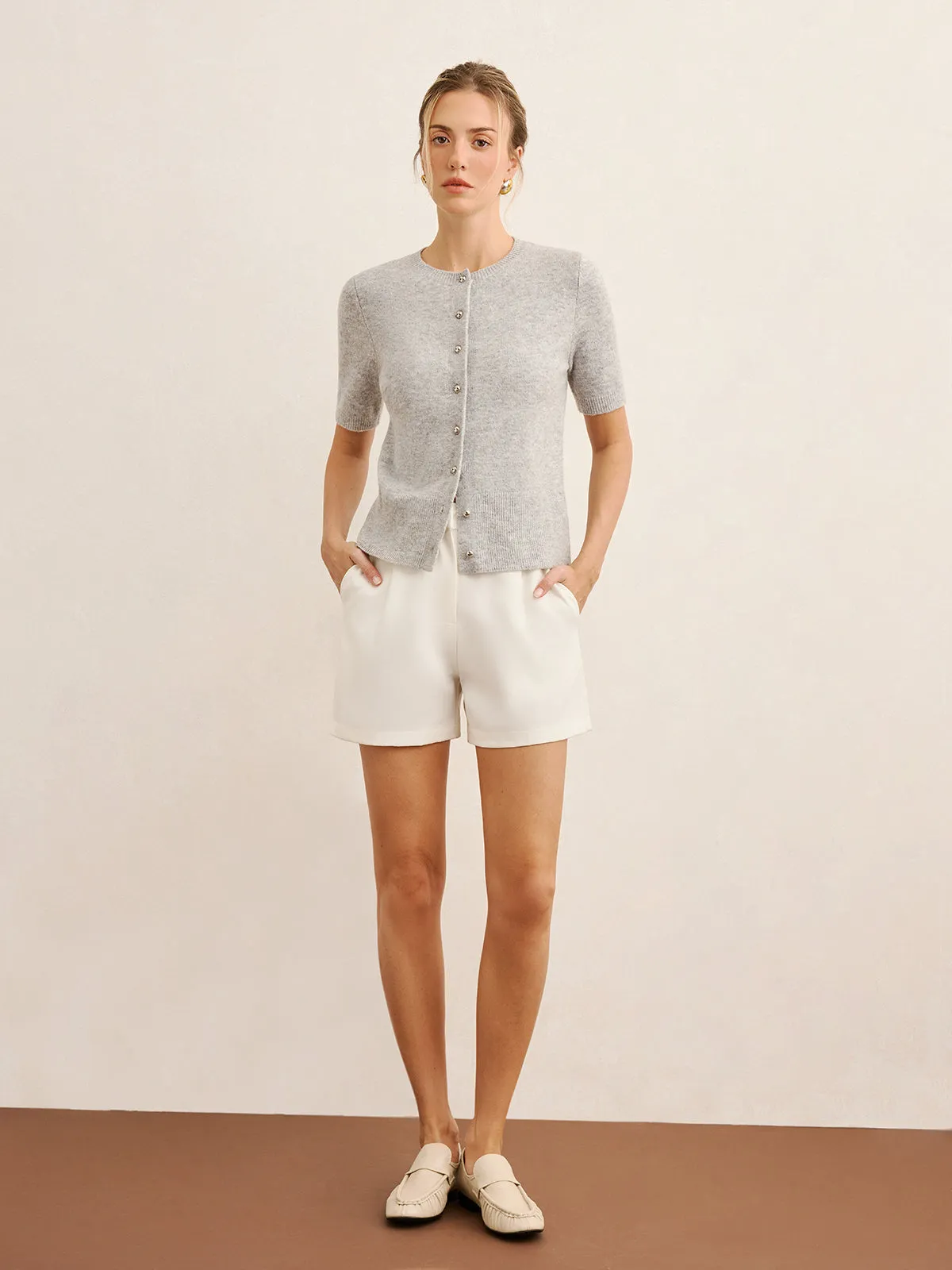 Short-Sleeve Knit Cardigan sold by COMMENSE product image thumbnail 2