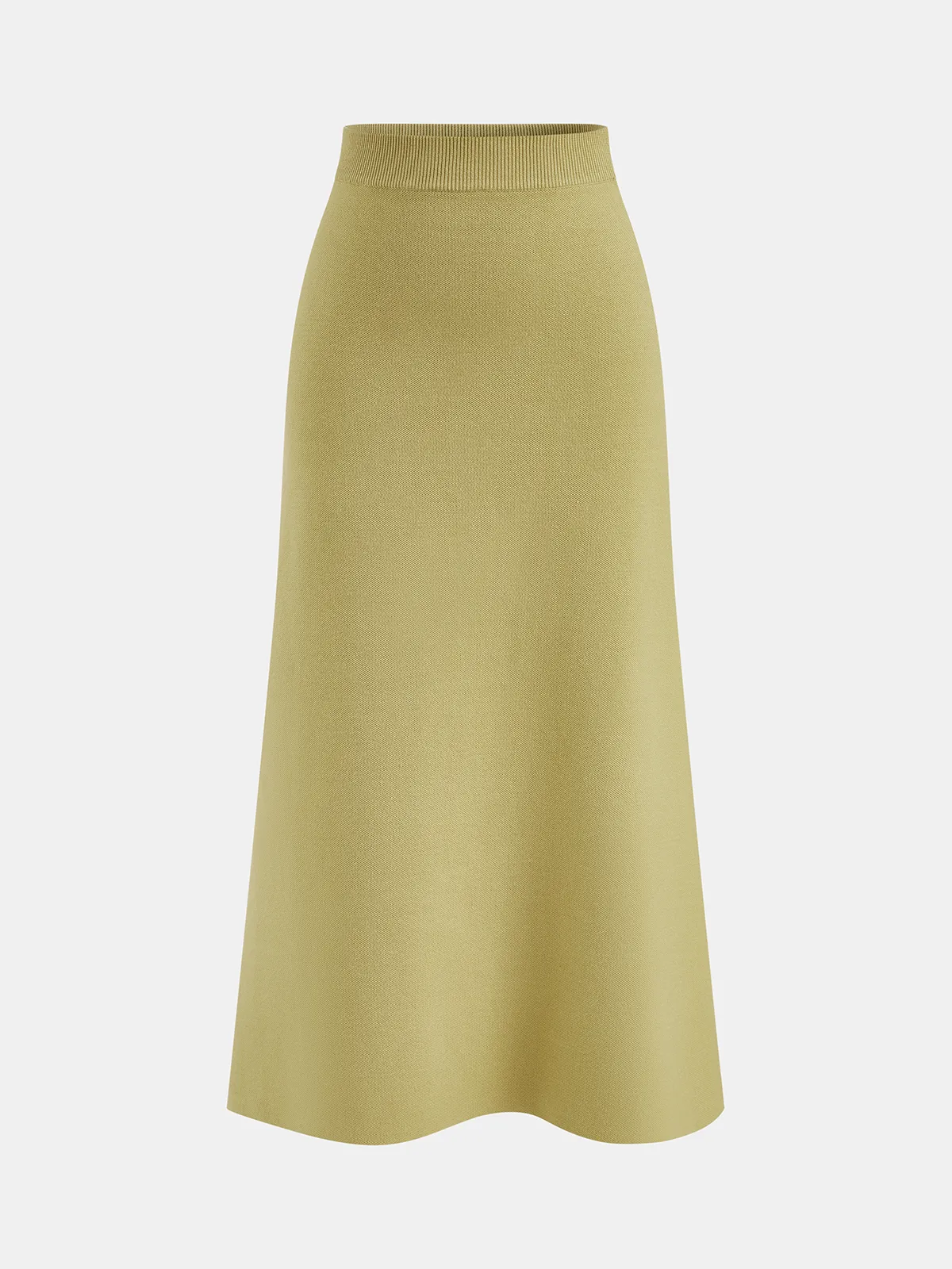 Metal Button Knit Vest & Midi Skirt Set sold by COMMENSE product image thumbnail 5